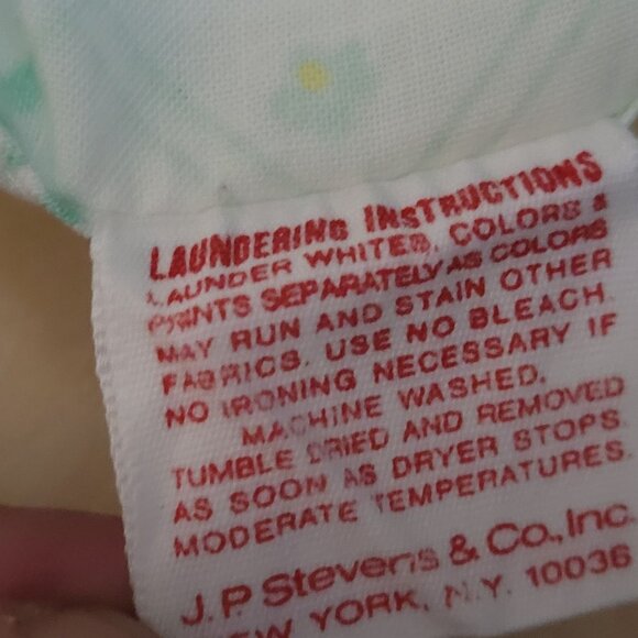 Vintage Pillow Case Set of 2 Standard Tastemaker Muslin Floral Cotton Blend - Picture 5 of 7